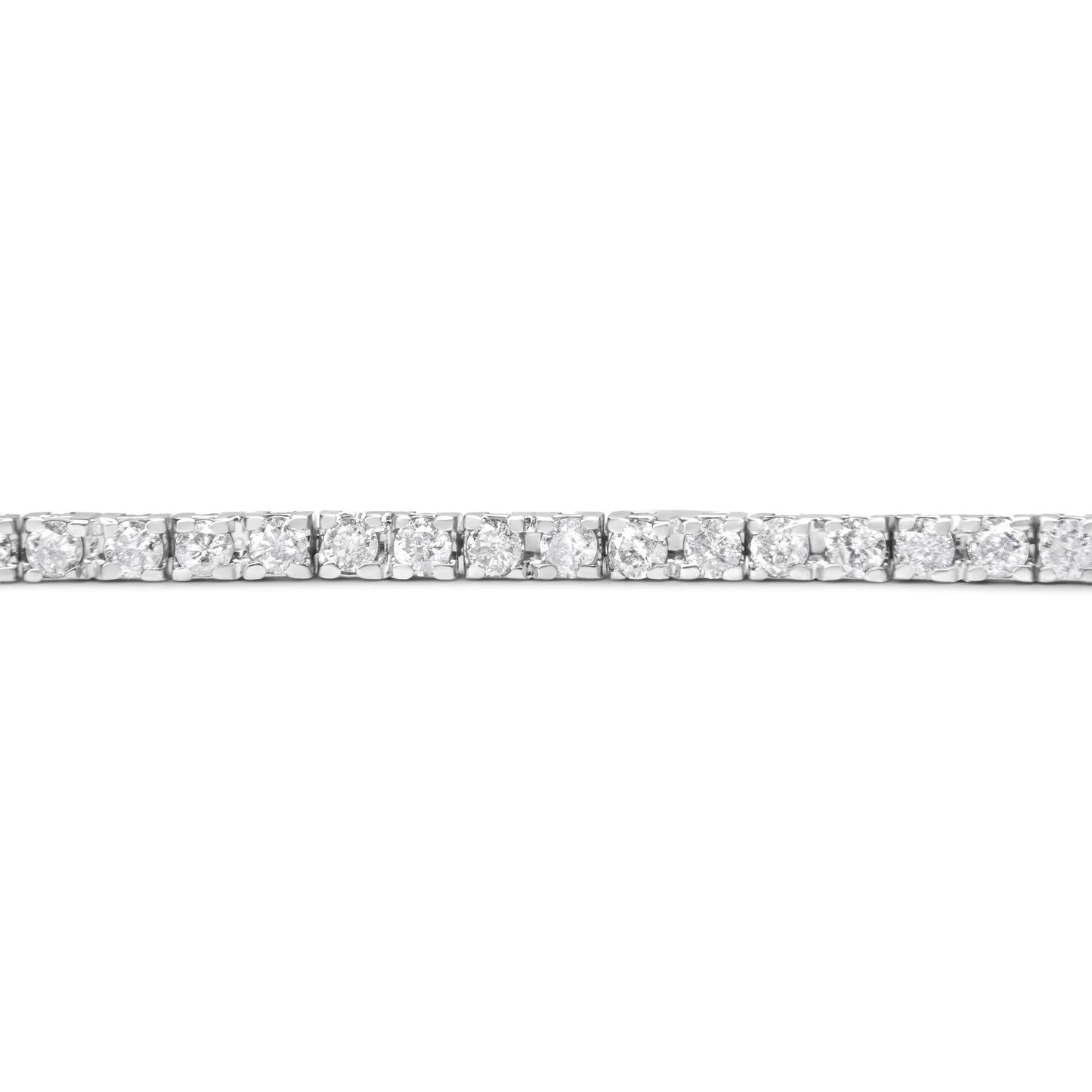 10K White Gold 2.0 Cttw Prong Set Round-Cut 7.25" Classic Diamond