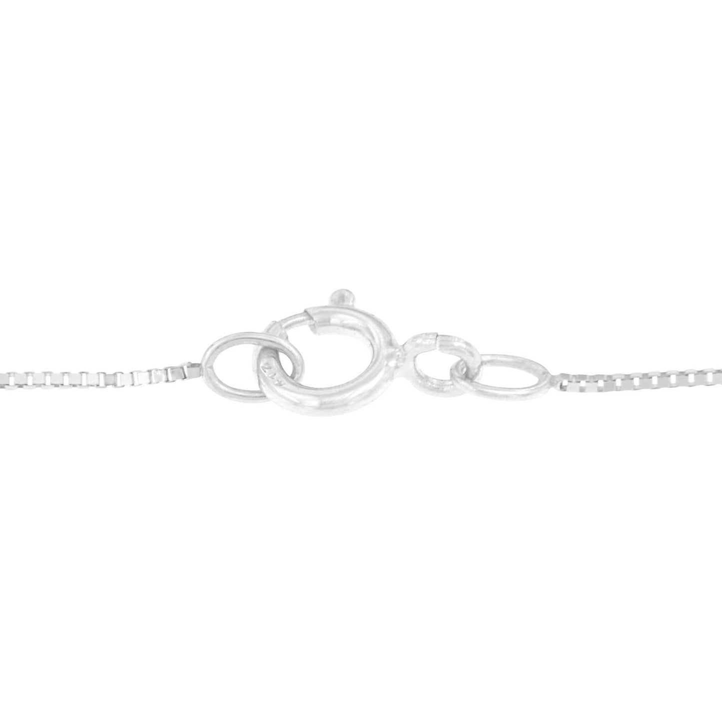 10k White Gold 1/3 Cttw Round and Princess-Cut Diamond Double Triangle