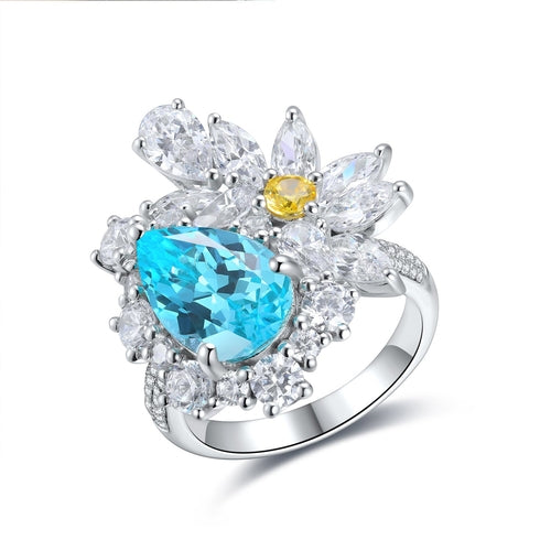 LuxeJewels™ – Cultivate Paraiba Diamond Ring