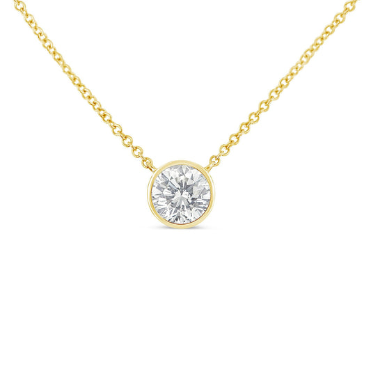 10K Yellow Gold 3/10 Carat Round Brilliant-Cut Diamond Modern
