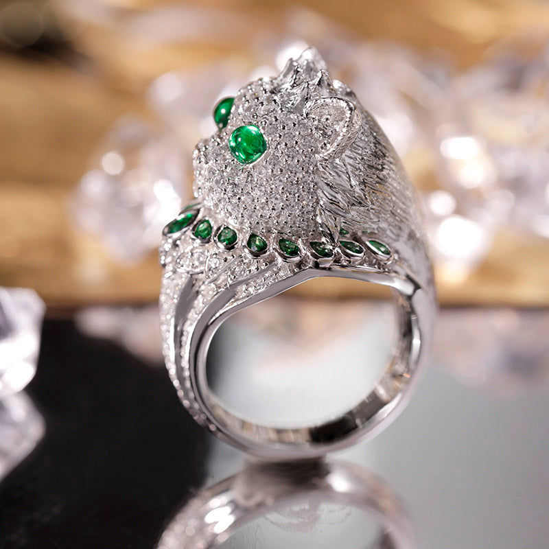 LuxeJewels™ - EmeraldWhisker – Sterling Designer Ring